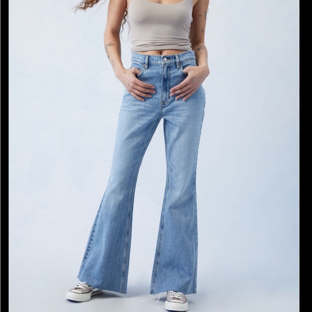 Pacsun Stretch High Rise Flare Jean Size 26